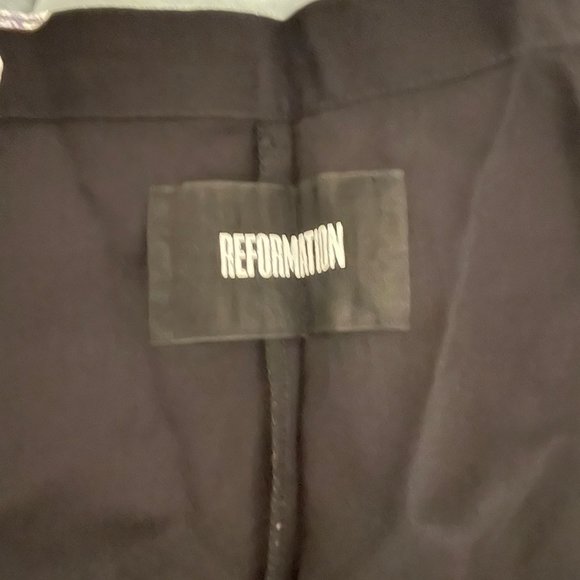 Reformation Black Wrap Skirt with Pink Flowers -- petite - Picture 5 of 5